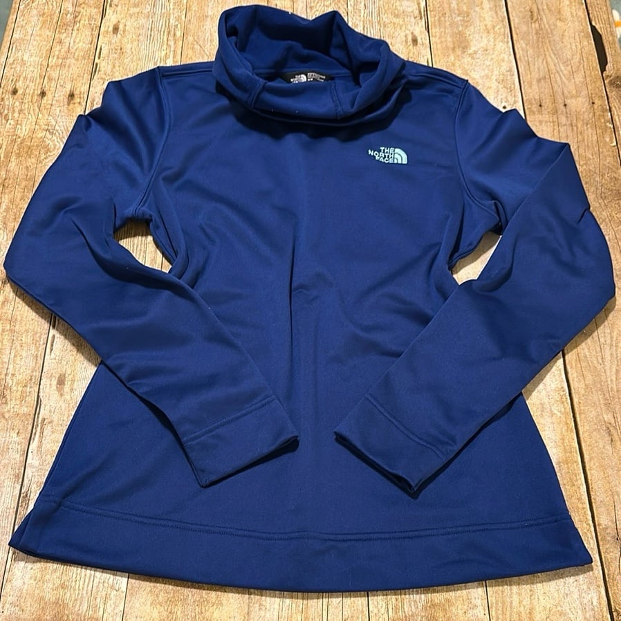 The North Face Royal Blue Cowl Neck Fleece Sweatshirt Size M