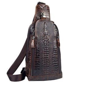 Kig Leather Sling Bag Crossbody Backpack - 10coffe p5861