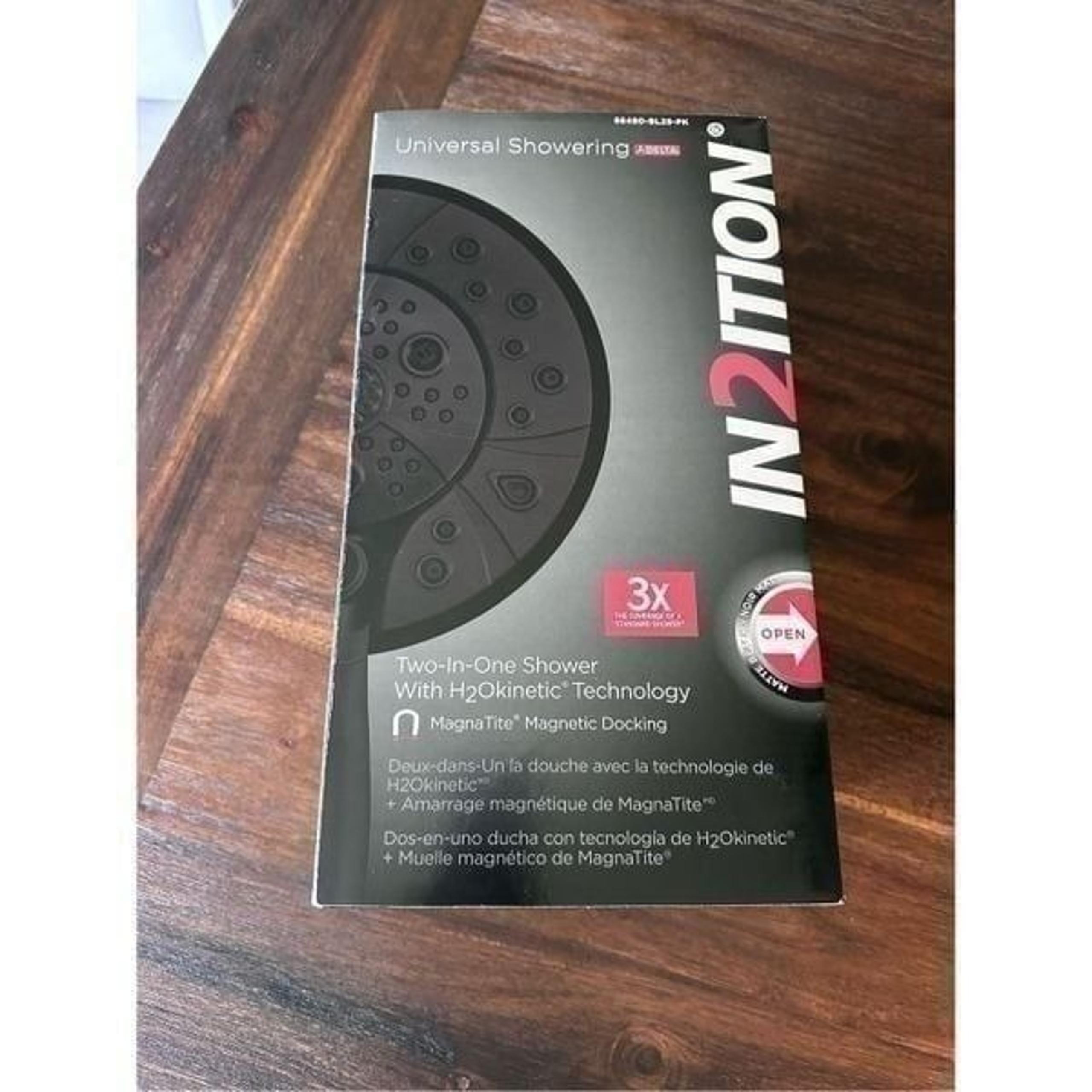 Black matte Delta 2 in one shower head