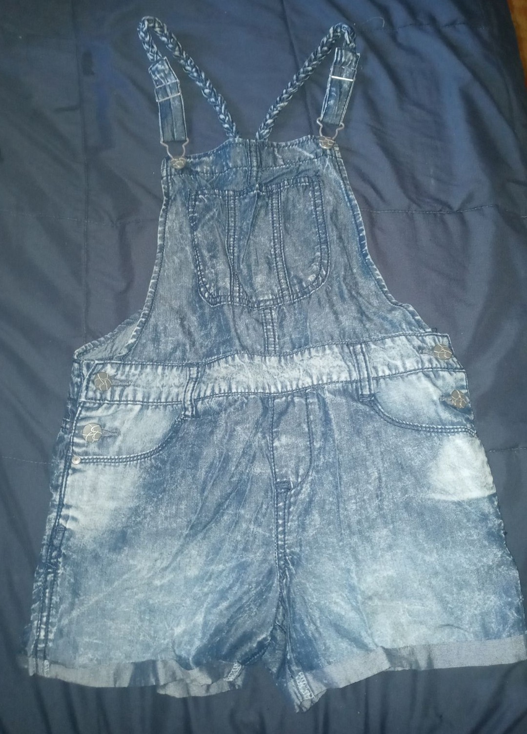 Women's Jessica Simpson jean overalls shorts size medium