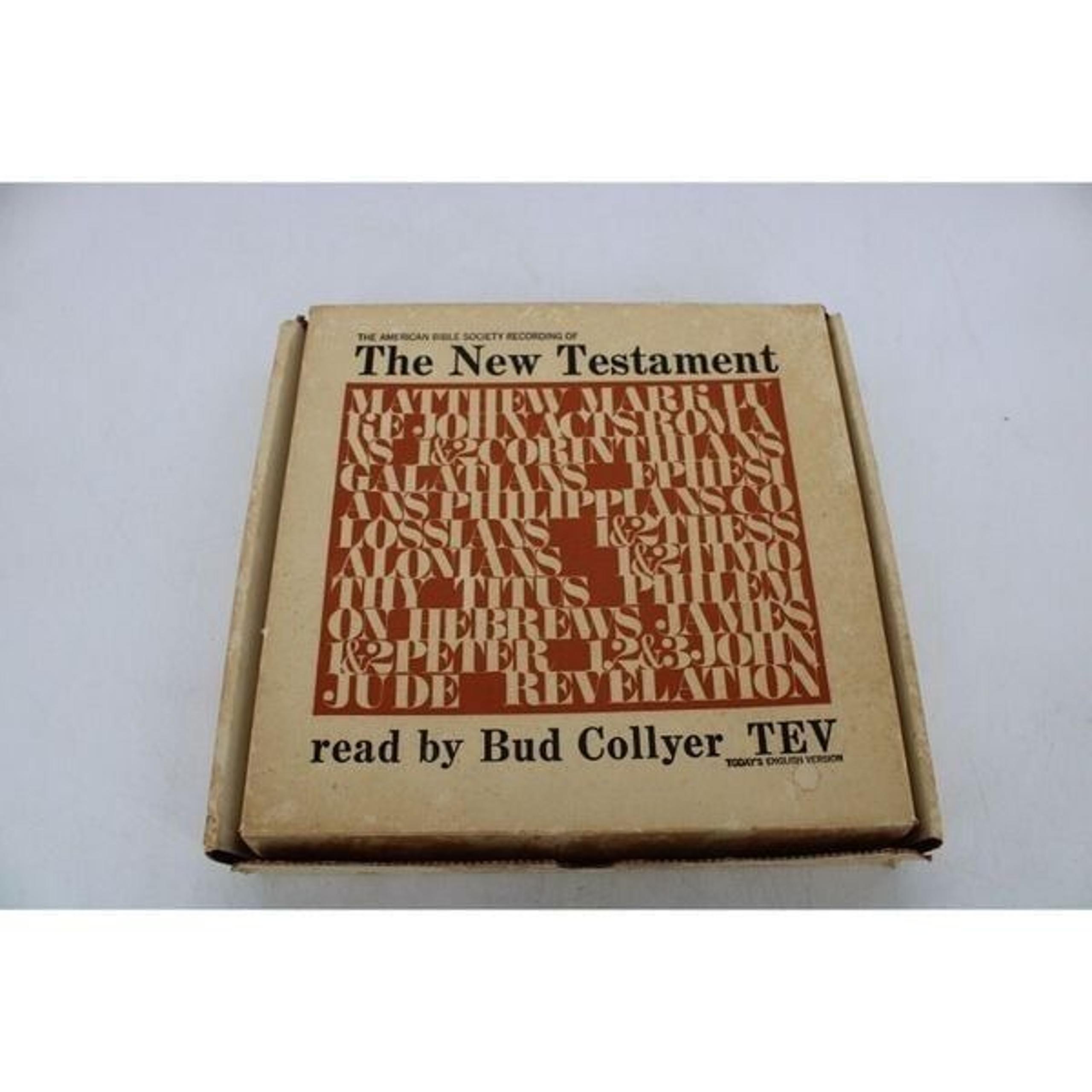 The New Testament 10” Vinyl Records By Bud Collyer American Bible Society Braill