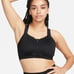 nike alpha women’s high support padded zip-front sports bra | free shipping