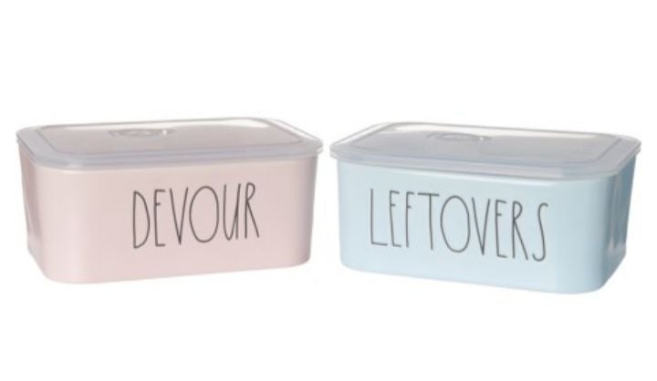Rae Dunn 8 pc Pastel Food Storage/Bakewa