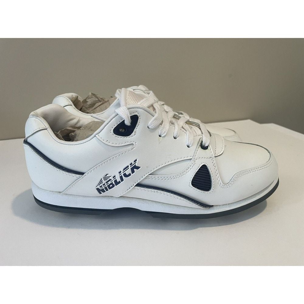 Niblick White Leather Golf Shoes Size 7 NOS Vintage