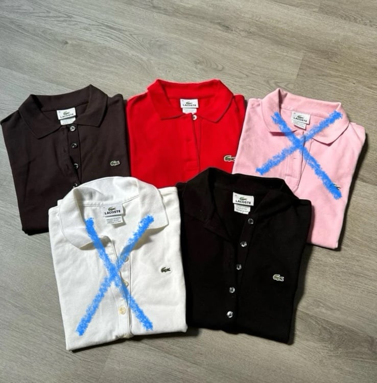 Lacoste Women Pique Polo Shirt Top Size Small S 36