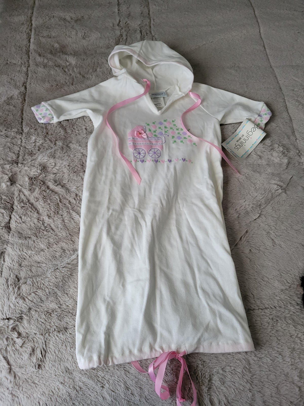 Vintage baby gown NWT beginnings by Bryan 0-3 months