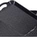 2 Pack Plastic Tray with Handles, Non Slip Restaurant Serving Trays Set