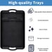 2 Pack Plastic Tray with Handles, Non Slip Restaurant Serving Trays Set