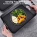 2 Pack Plastic Tray with Handles, Non Slip Restaurant Serving Trays Set
