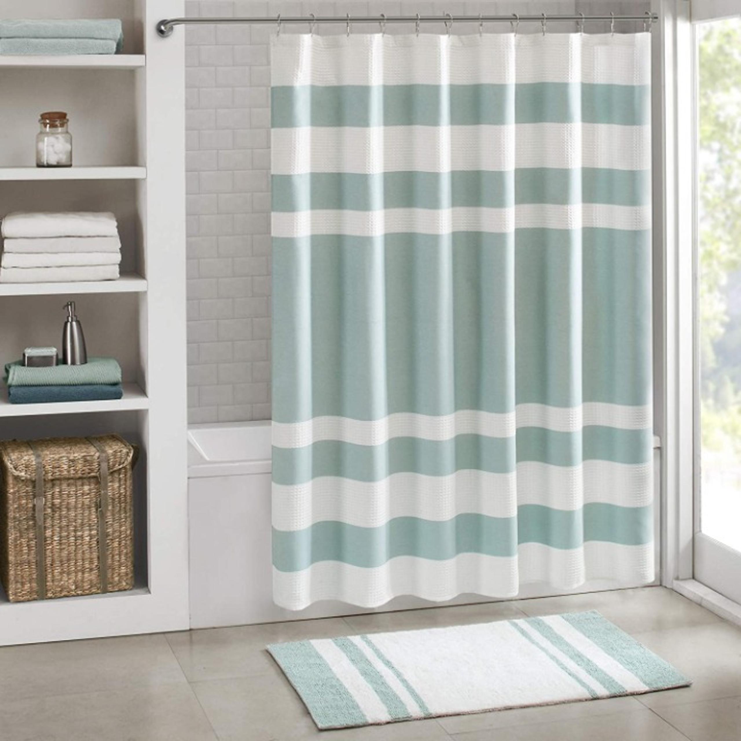 Madison Park Spa Waffle Shower Curtain