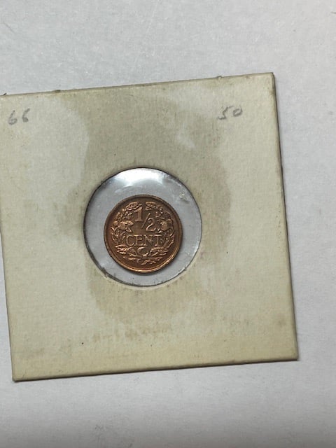 1934 Netherlands East Indies 1/2 Cent UC VF #127