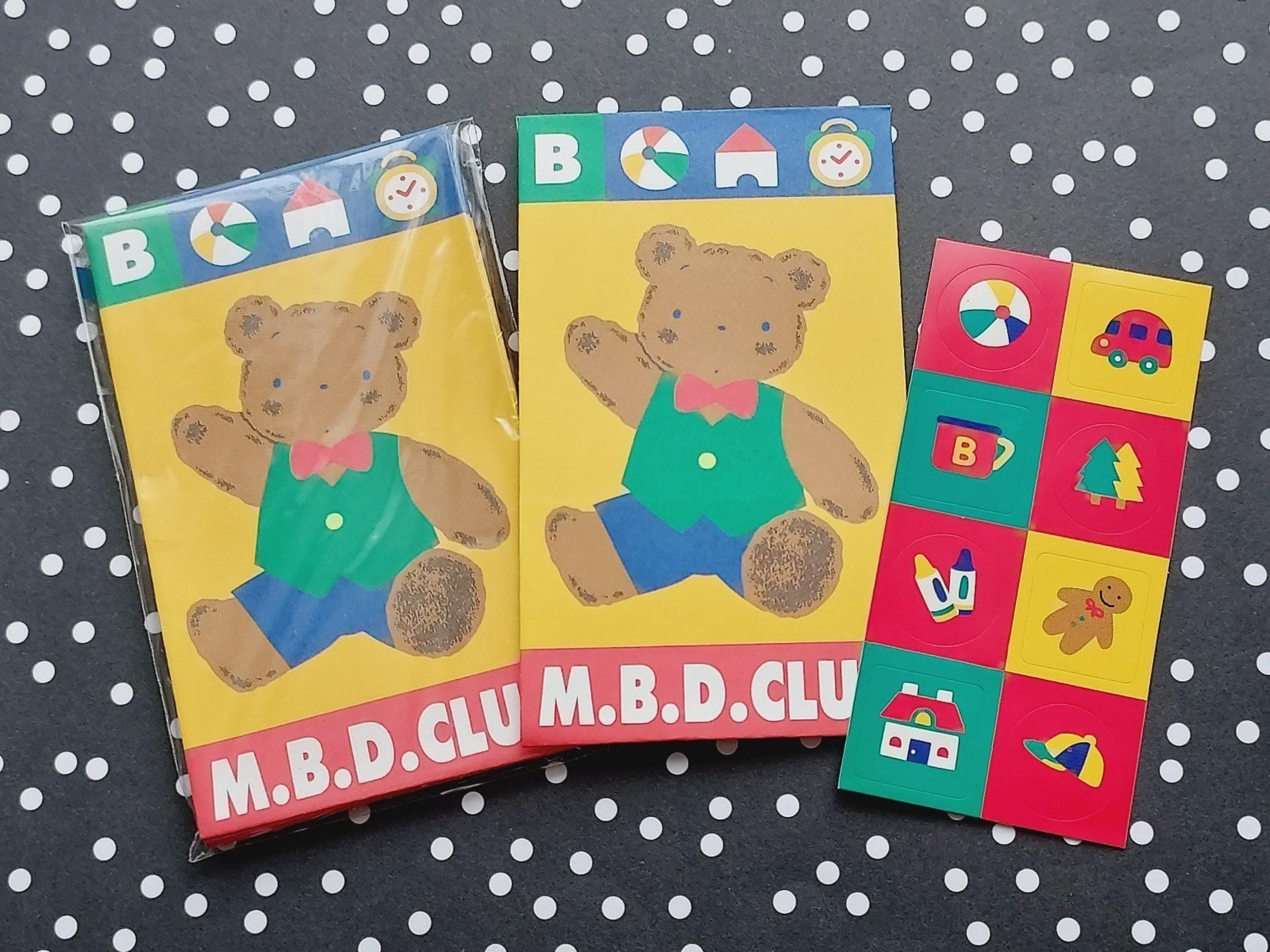Sanrio vintage Mr Bear's Dream doll stickers envelopes stationery new rare vtg