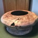 Vintage Artist Signed Lathe Turned Wood Bowl Handmade By Artist. 11” Wide Rare