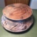 Vintage Artist Signed Lathe Turned Wood Bowl Handmade By Artist. 11” Wide Rare