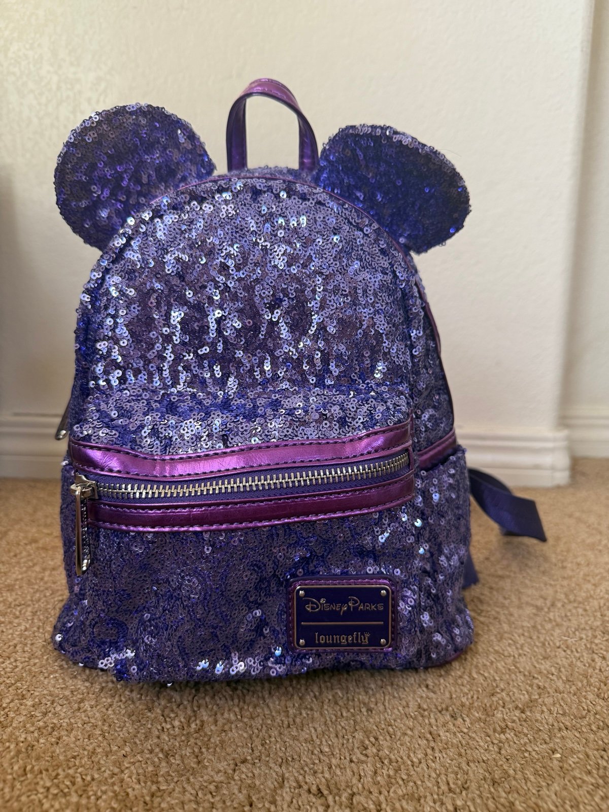 Disney Purple Potion Sequin Loungefly Backpack