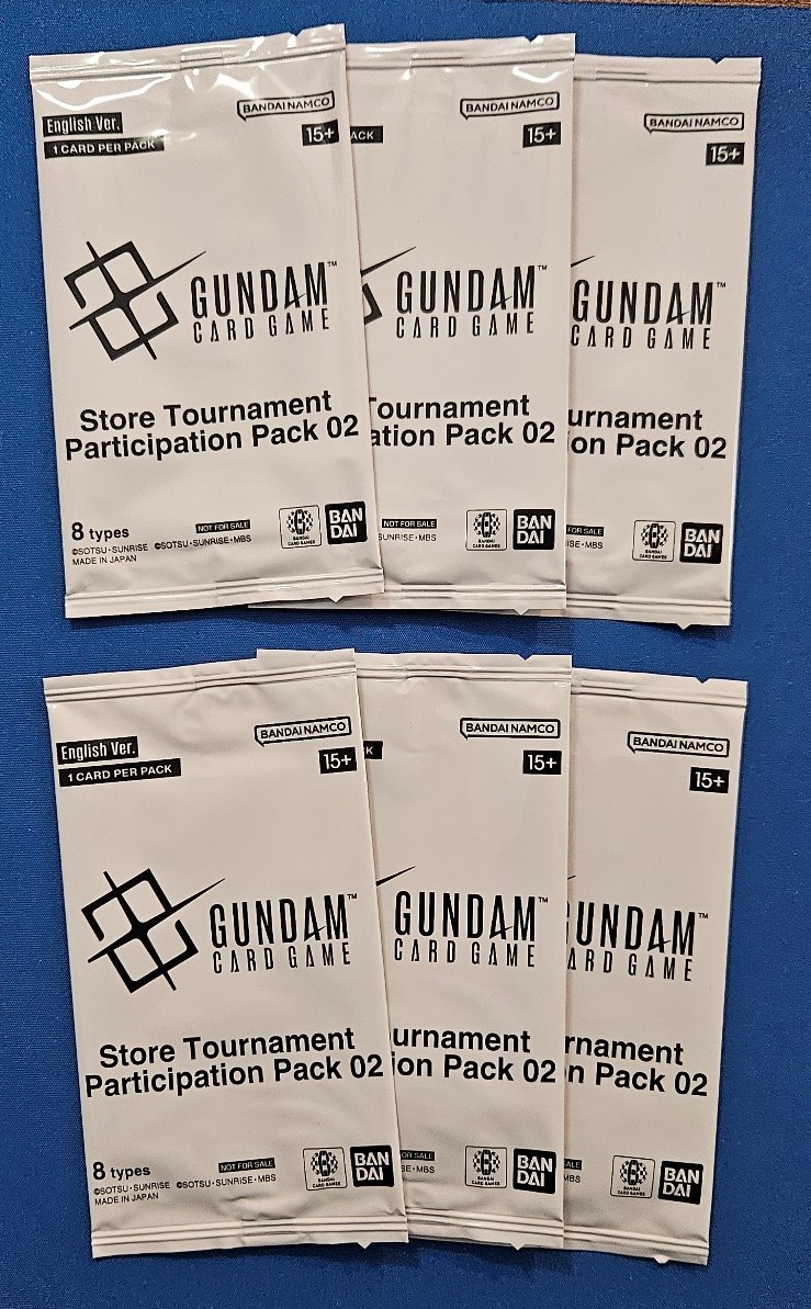 Set 2 - Store Tournament Participation Pack 02 (6 Packs Total), Gundam TCG