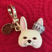 Juicy Couture Bunny Mask Gold Bracelet Charm rare rhinestones limited edition