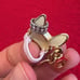 Juicy Couture Bunny Mask Gold Bracelet Charm rare rhinestones limited edition