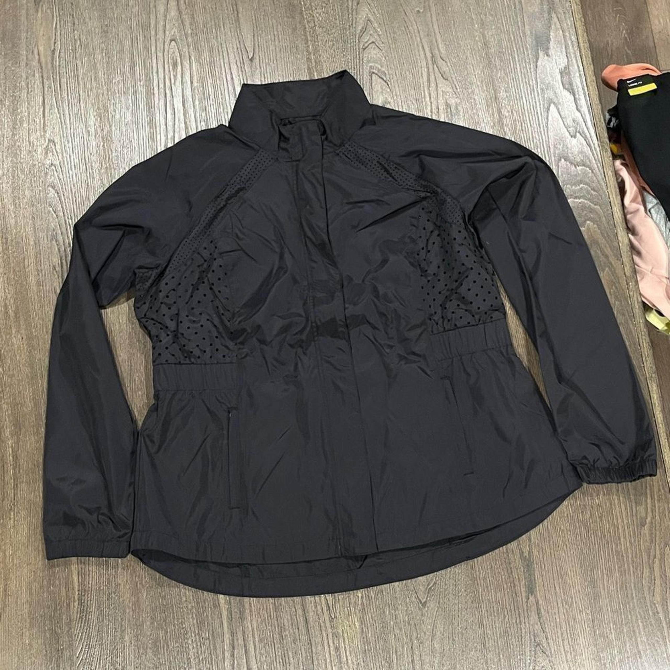 NWOT Fila Womens Black Rain Jacket - Size S