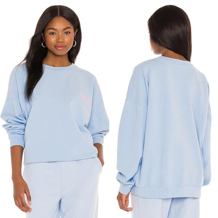 LPA Everything Is The Best Sweatshirt - Cloud Blue