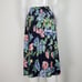Vintage 80's Alfred Dunner Navy Floral Pleated Midi Skirt