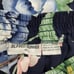 Vintage 80's Alfred Dunner Navy Floral Pleated Midi Skirt