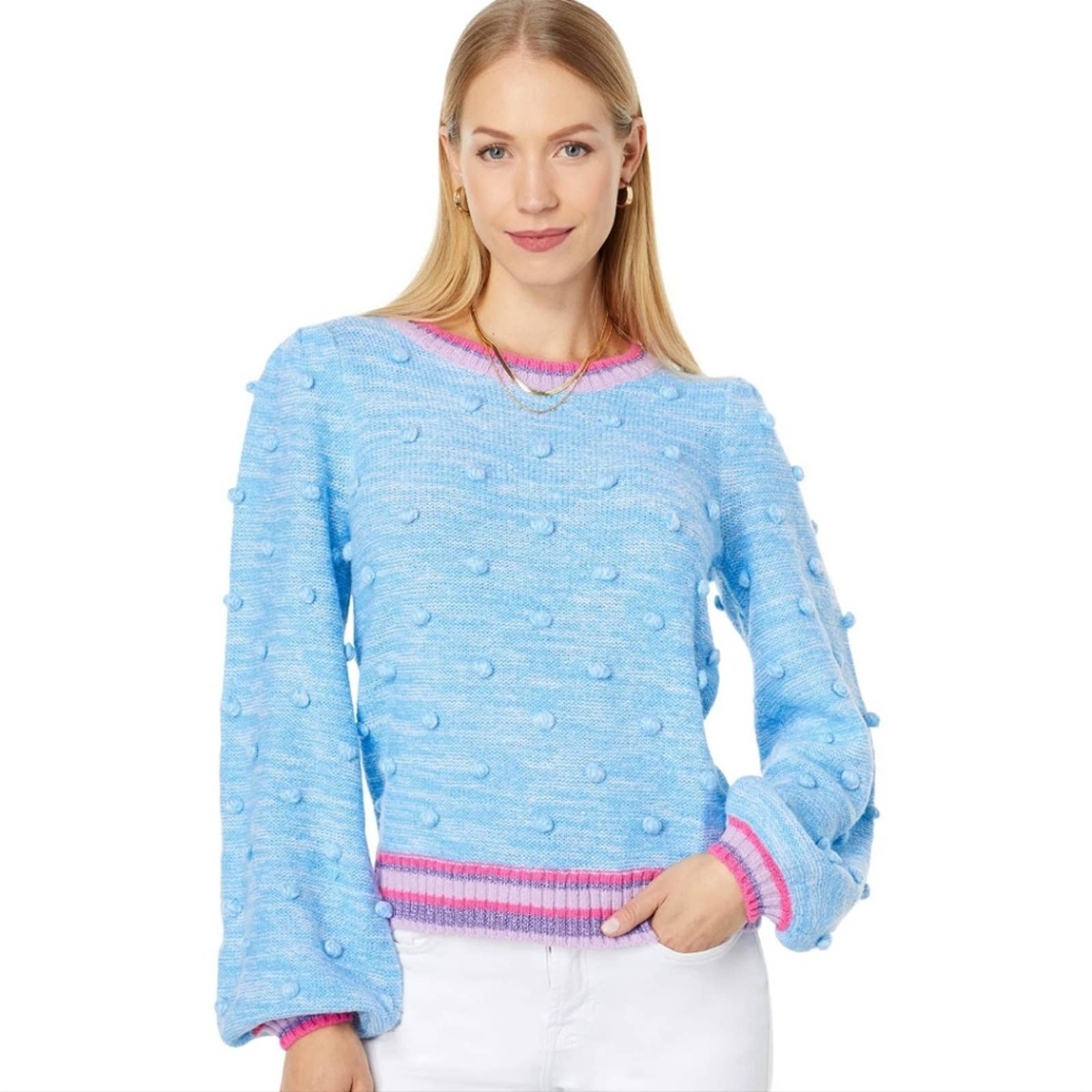 Lilly Pulitzer Verna Blue Peri Marl Sweater