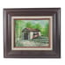 Mid-Century Charm: Original Forrestor Oil Painting of Covered Bridge - 16x13