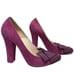 Vintage ALESSANDRO DELL’ACQUA Suede Chunky Heel Pumps Sz 7 Made In Italy