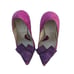 Vintage ALESSANDRO DELL’ACQUA Suede Chunky Heel Pumps Sz 7 Made In Italy