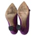 Vintage ALESSANDRO DELL’ACQUA Suede Chunky Heel Pumps Sz 7 Made In Italy