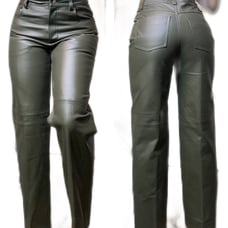 Vintage leather pants women