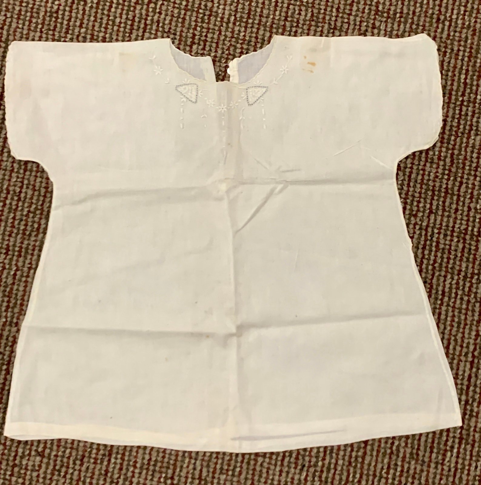 c. 1898 1899 Vtg Floral Lace Cotton Linen Infant Toddler Dress