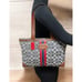 Vintage Coach 7023 Signature Denim Stripe Small Tote Bag