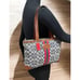 Vintage Coach 7023 Signature Denim Stripe Small Tote Bag