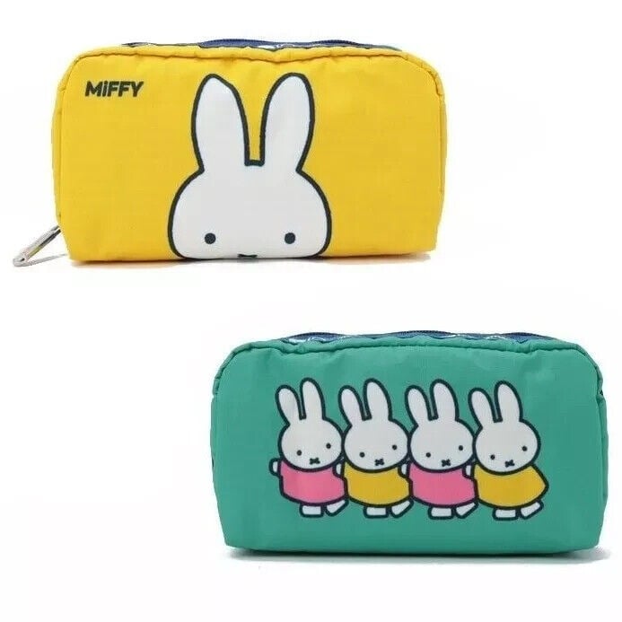 LeSportsac x Miffy and Friends Rectangular Pouch Cosmetic Cute Cartoon Gift