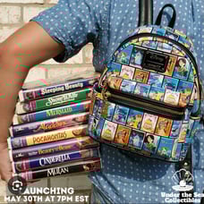 Loungefly Disney VHS Princess Mini Backpack