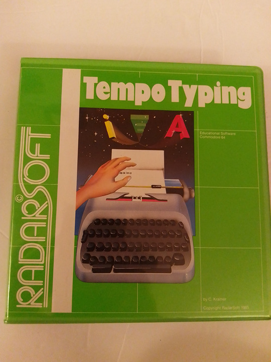Commodore 64 / 128 Tempo Typing Software - Vintage Software 5.25 Floppy Disk