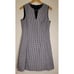 Brooks Brothers Sleeveless Checked Sheath Dress White Blue Size 10 Gingham Plaid