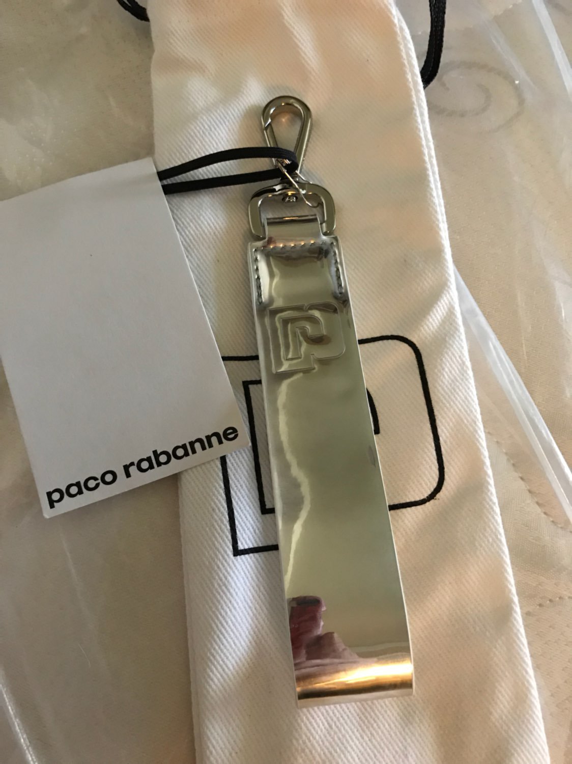 Paco Rabanne Paris “Strap” Bag Charm