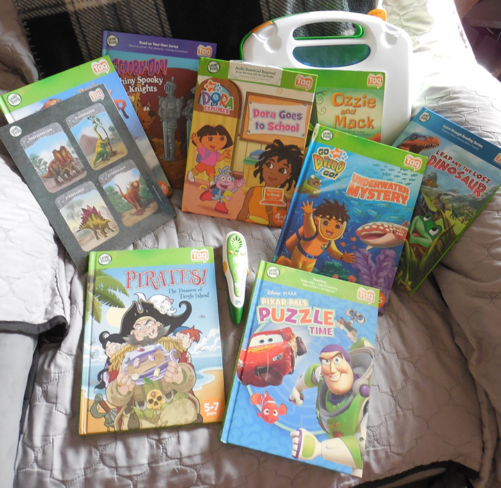 VGUC Leapfrog Tag Bundle - Tag Reader, Storage Case & Books