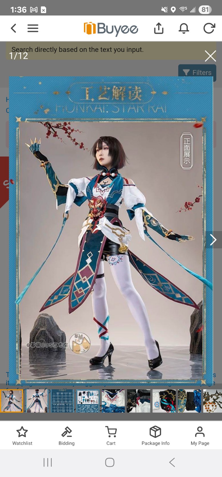 **ON HOLD** Xueyi Cosplay size L with wig