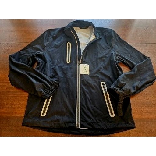 Above The Links Golf Full Zip Mens Small Element Jacket AL30023 Black MFRP 160