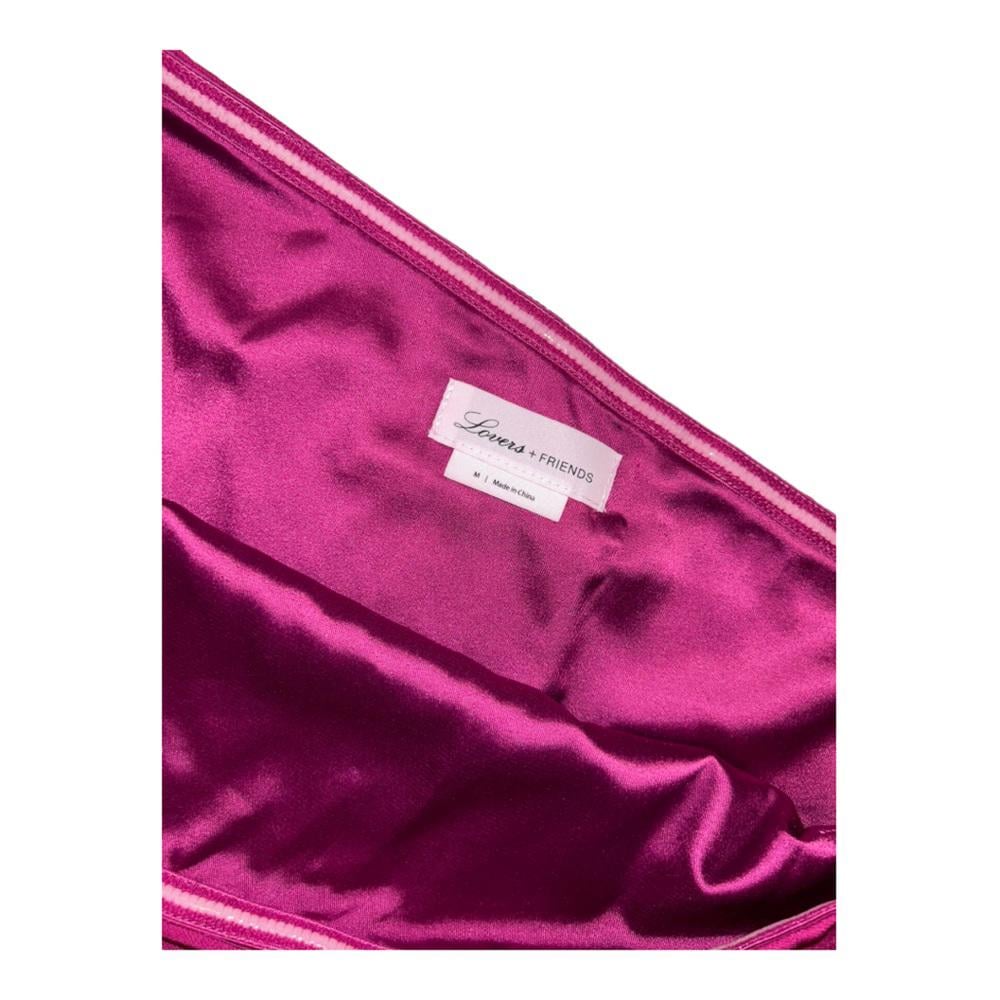 Lovers + Friends l Fuschia One Shoulder Dress Medium - detail