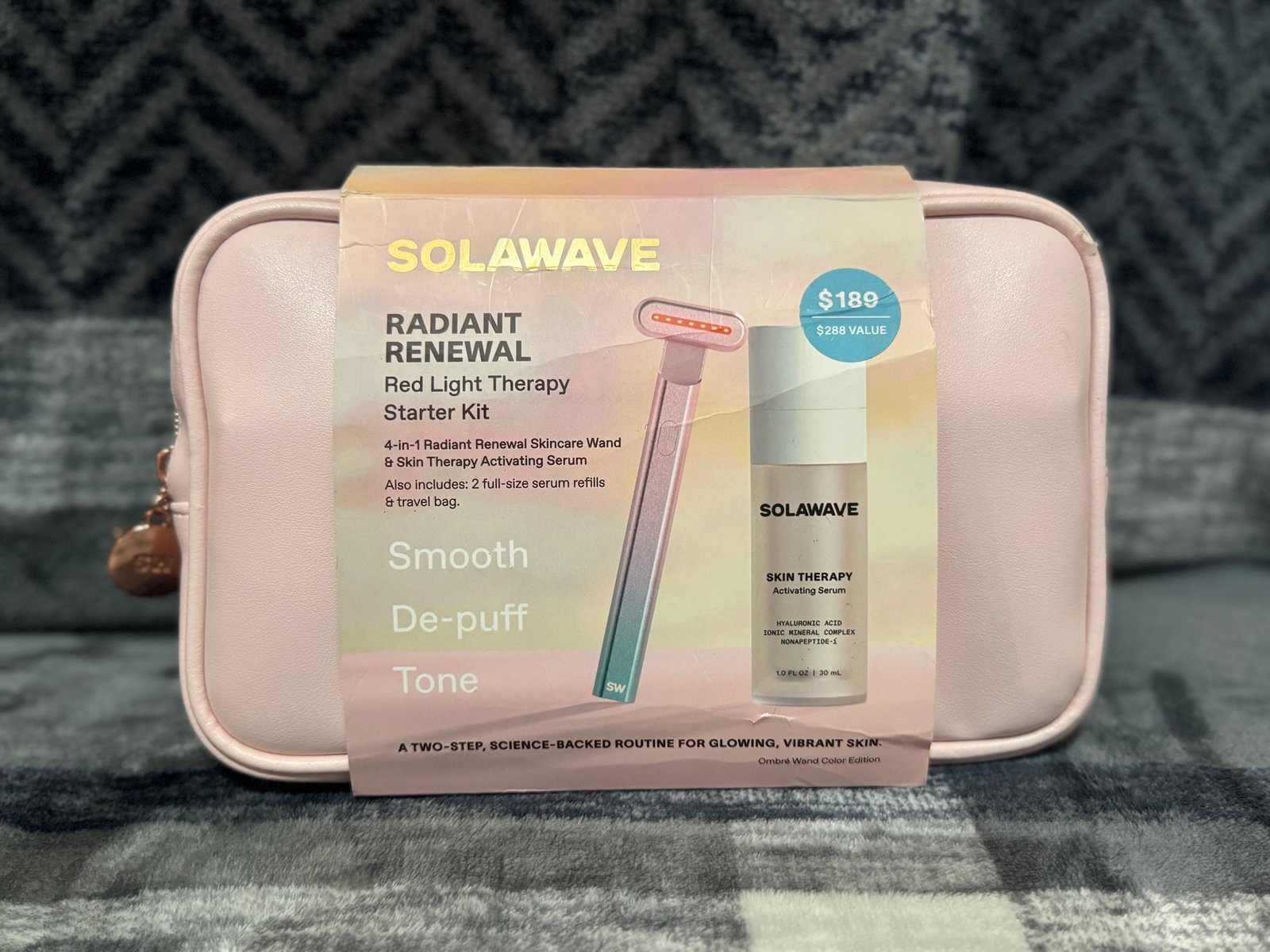 NIB Solawave Radiant Renewal Red Light Therapy Starter Kit, NEW 189