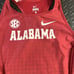 NIKE Pro Elite Alabama Unitard Speedsuit Medium Womens Crimson White SEC