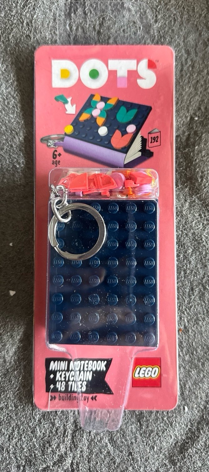 Lego mini notebook keychain