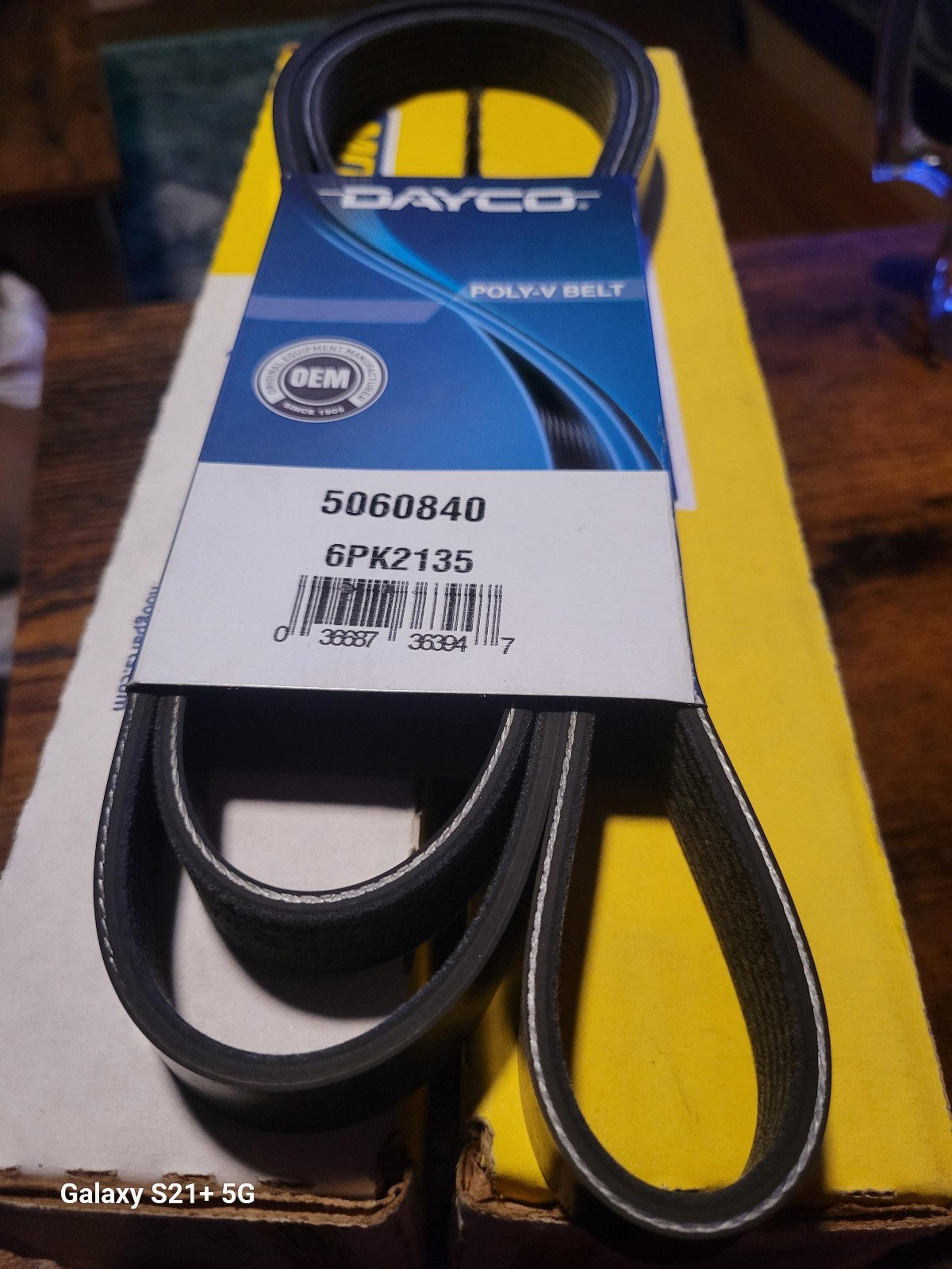 Dayco Serpentine Belt 5060840/ 6PK2135