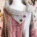 Free People Willow Poncho Sweater Button Turtleneck Alpaca Blend