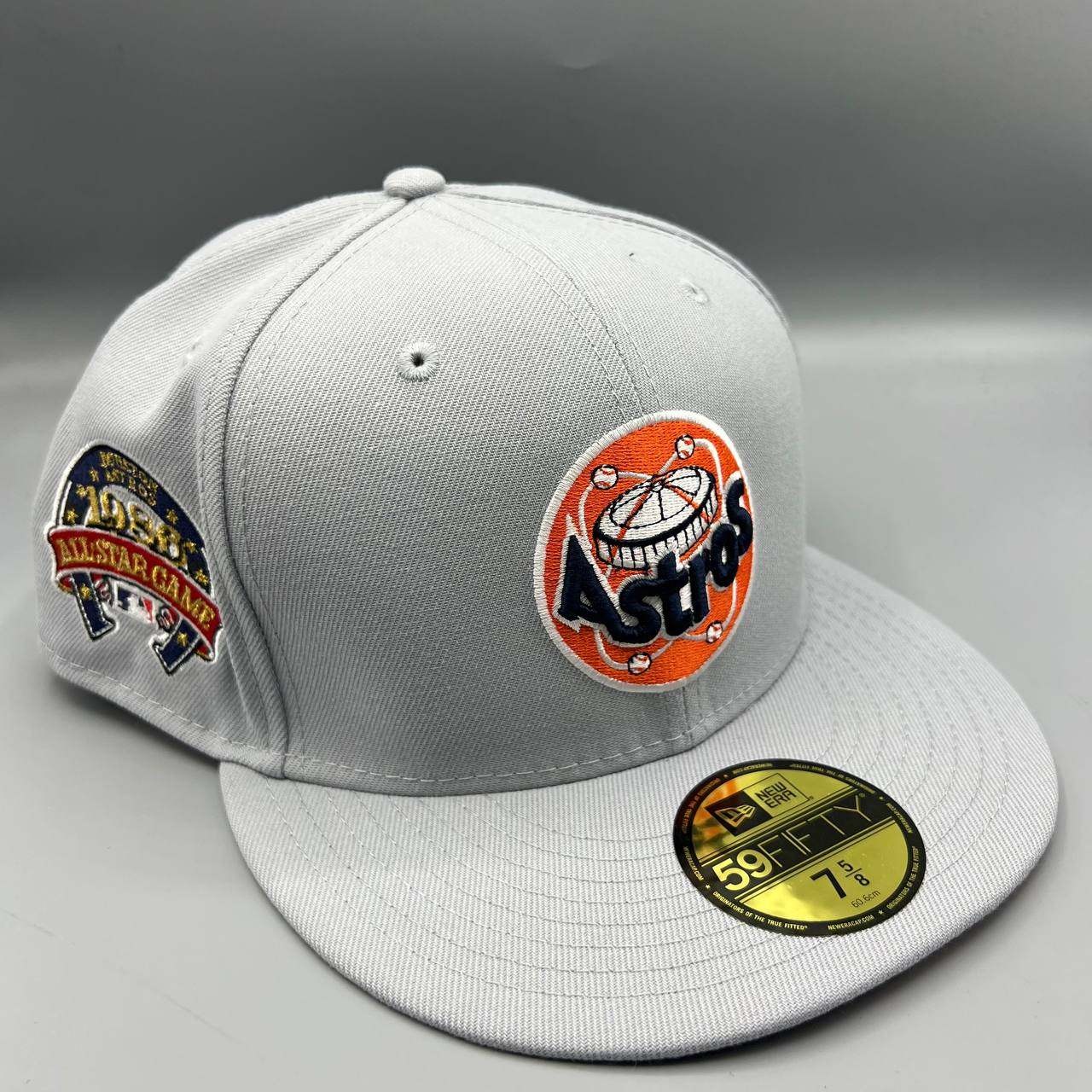 Houston Astros Hat Men 7 5/8 Gray All Star Game 59Fifty New Era Fitted Cap New